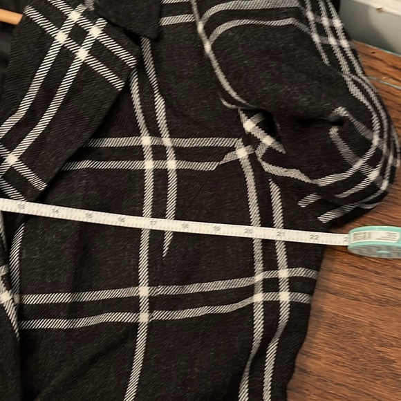 Bandolino acrylic and wool plaid belted jacket women’s 16 - Picture 9 of 11